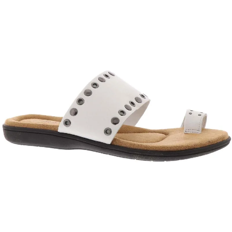 Array Womens Coronado Leather Embellished Slide Sandals