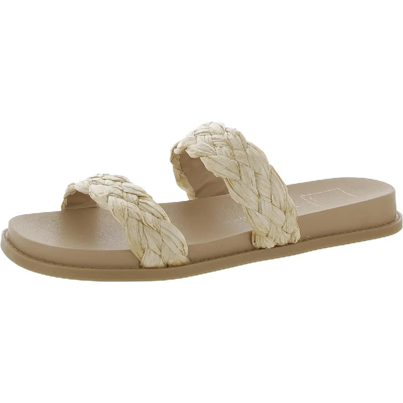 Dolce Vita Womens GLADE Slip On Open Toe Slide Sandals