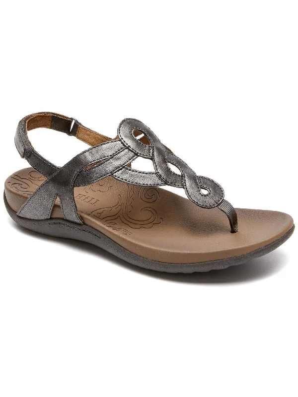 Ramona Womens Ankle Slip On Flat Sandals