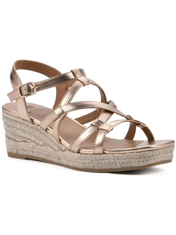 Swayze Womens Gladiator Square Open Toe Espadrilles