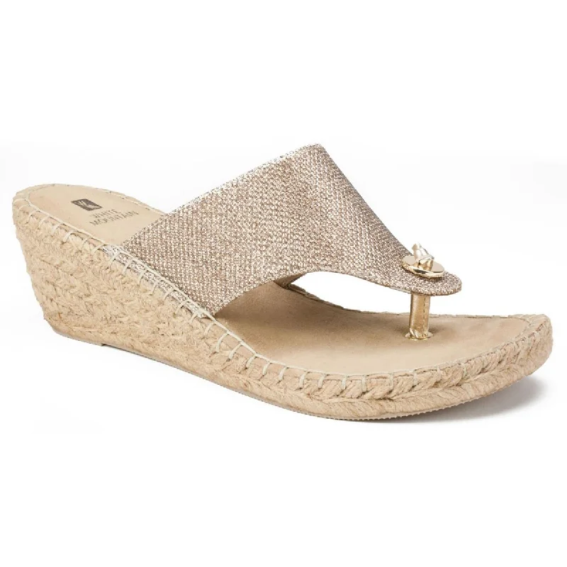 White Mountain Womens Beachball  Wedge Sandals