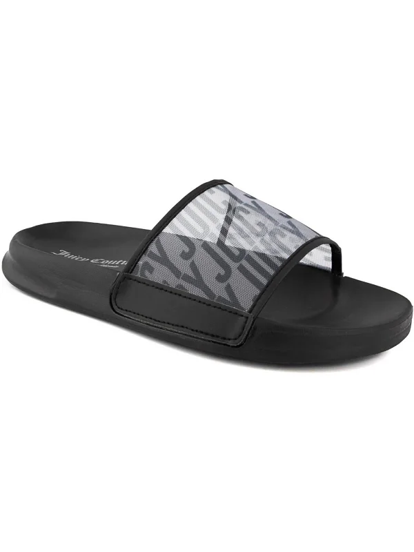 Wryter Womens Slip On Round Toe Slide Sandals