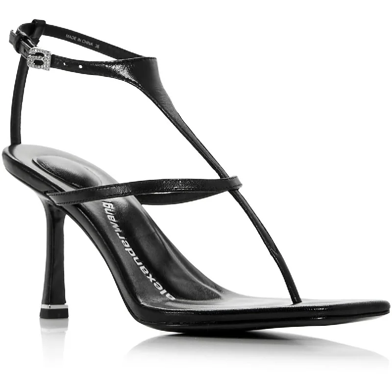 Alexander Wang Womens Skylar 85 Sandal Strappy Embellished Ankle Strap