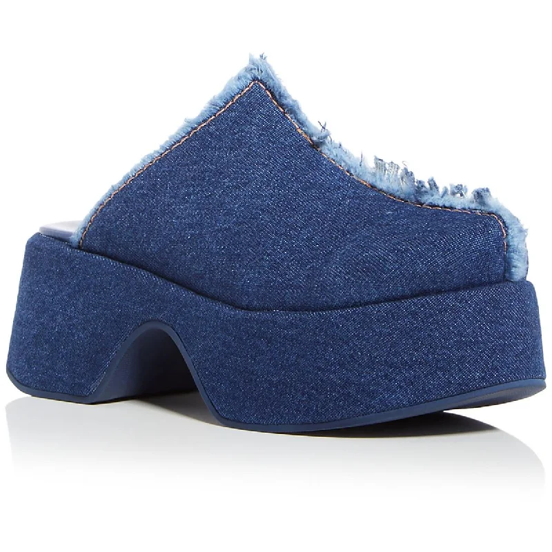 FARM Rio Womens Denim Slip On Mules