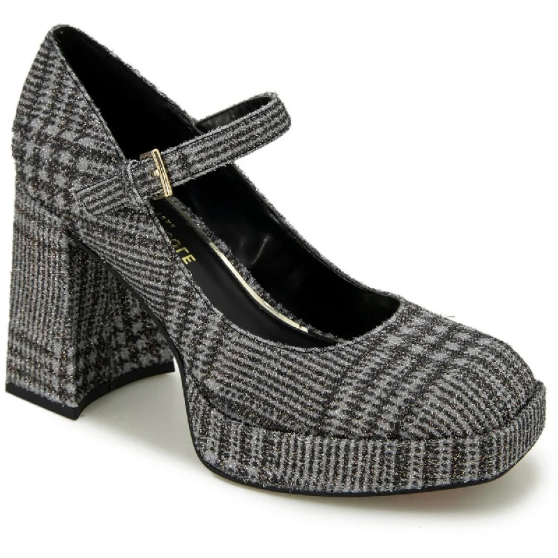 Kenneth Cole New York Womens Brynne Glitter  Platform Heels