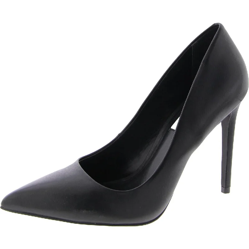 Steve Madden Womens Eloquent Leather Pointed Toe Pumps