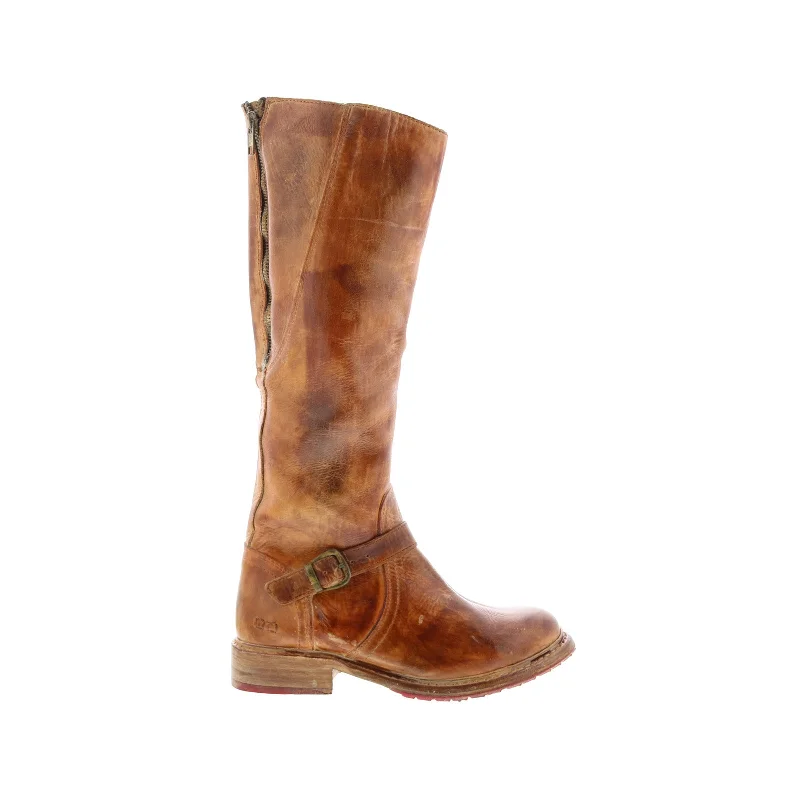 Bed Stu Glaye F315401 Womens Brown Leather Zipper Mid Calf Boots