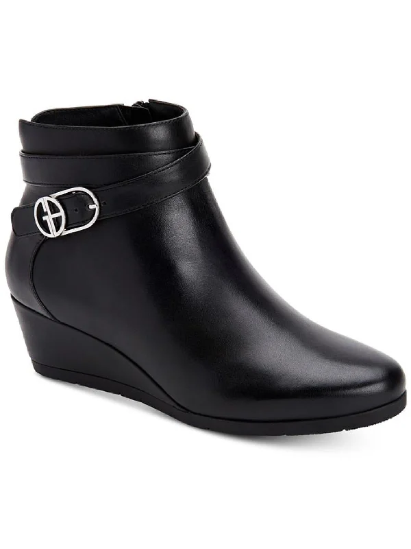 Cherub Womens Buckle Ankle Booties