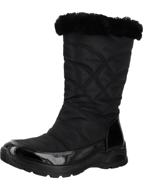 Cuddle Womens Faux Fur Cold Weather Winter Boots