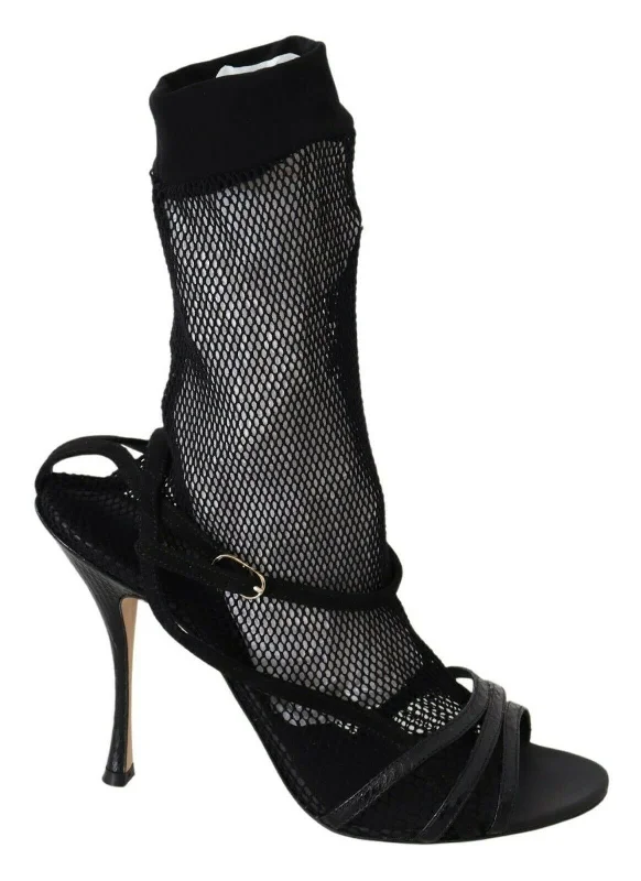 Dolce & Gabbana Chic  Mesh Stiletto Women's Sandals