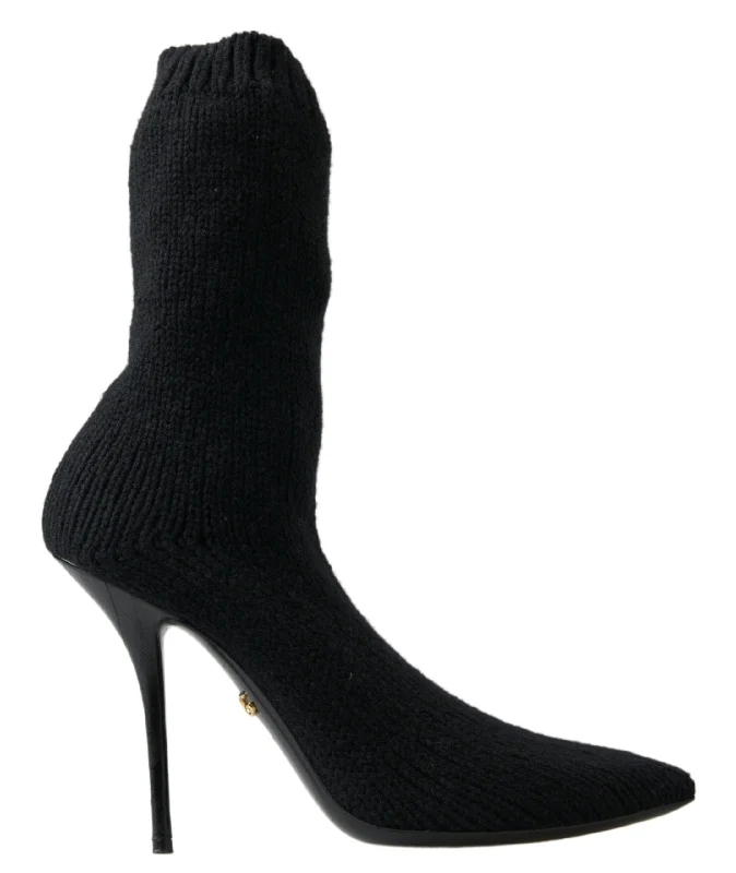 Dolce & Gabbana Elegant  Viscose Mid-Calf Women's Boots