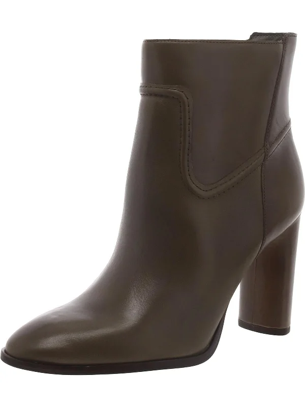 Epandra Womens Leather Almond Booties