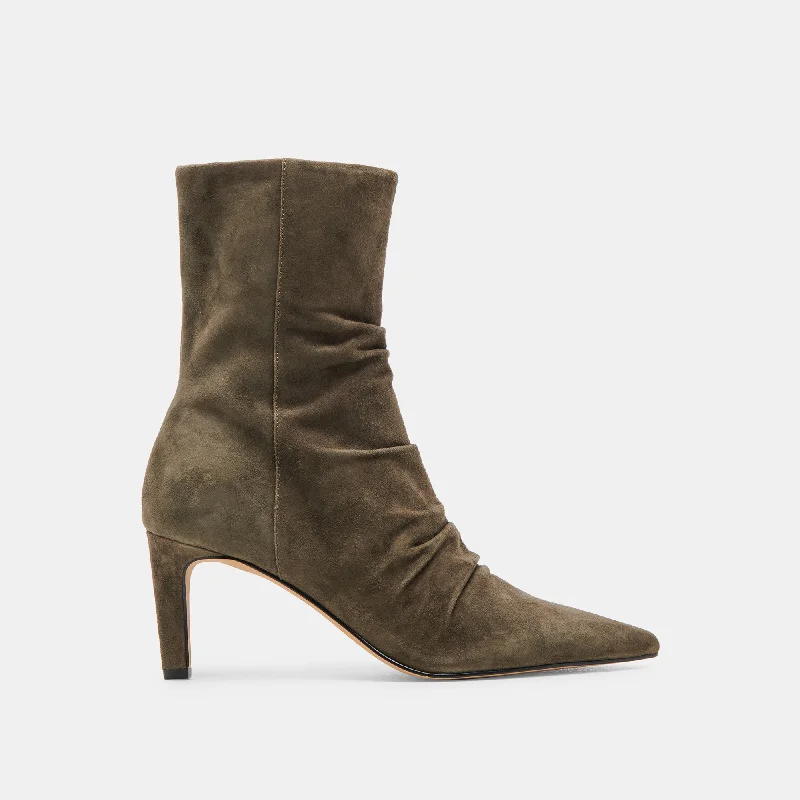 FERNLY WIDE CALF BOOTS ARMY SUEDE