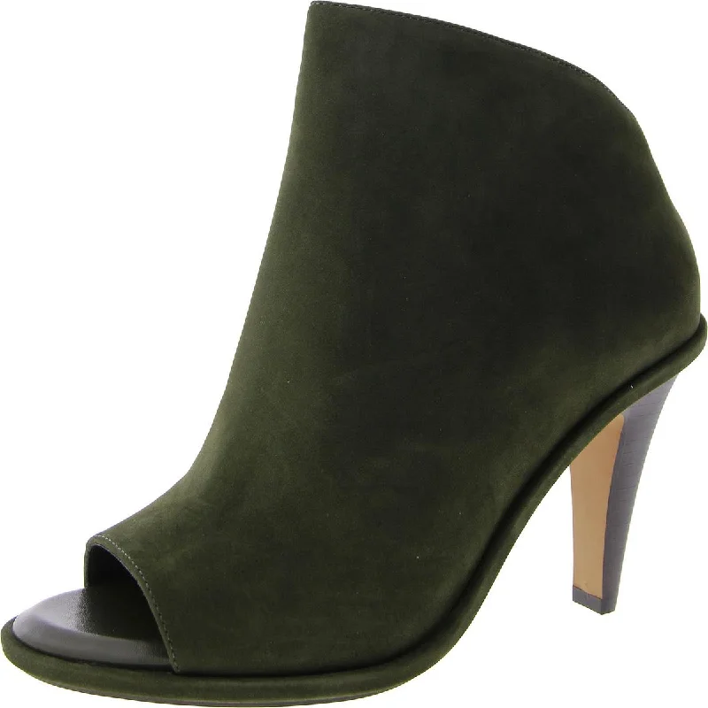 Finndaya Womens Nubuck Peep-Toe Shooties