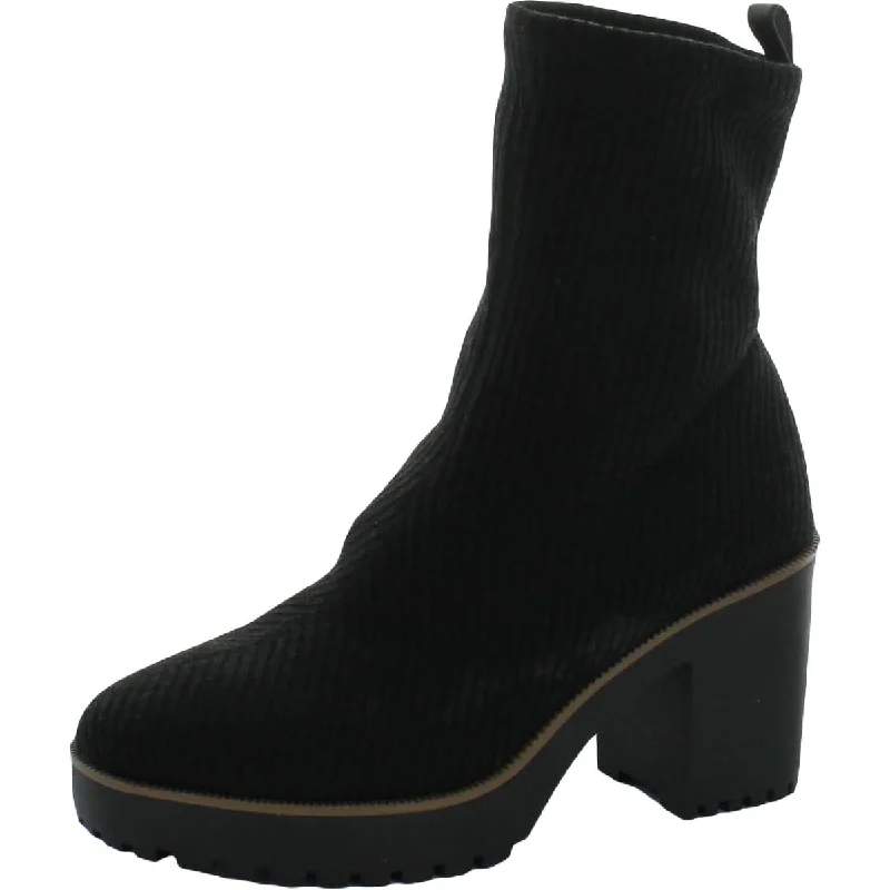 Garvey Womens Pull On Platform Ankle Boots