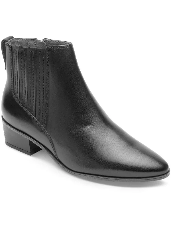 Geovana  Womens Leather Pull On Chelsea Boots