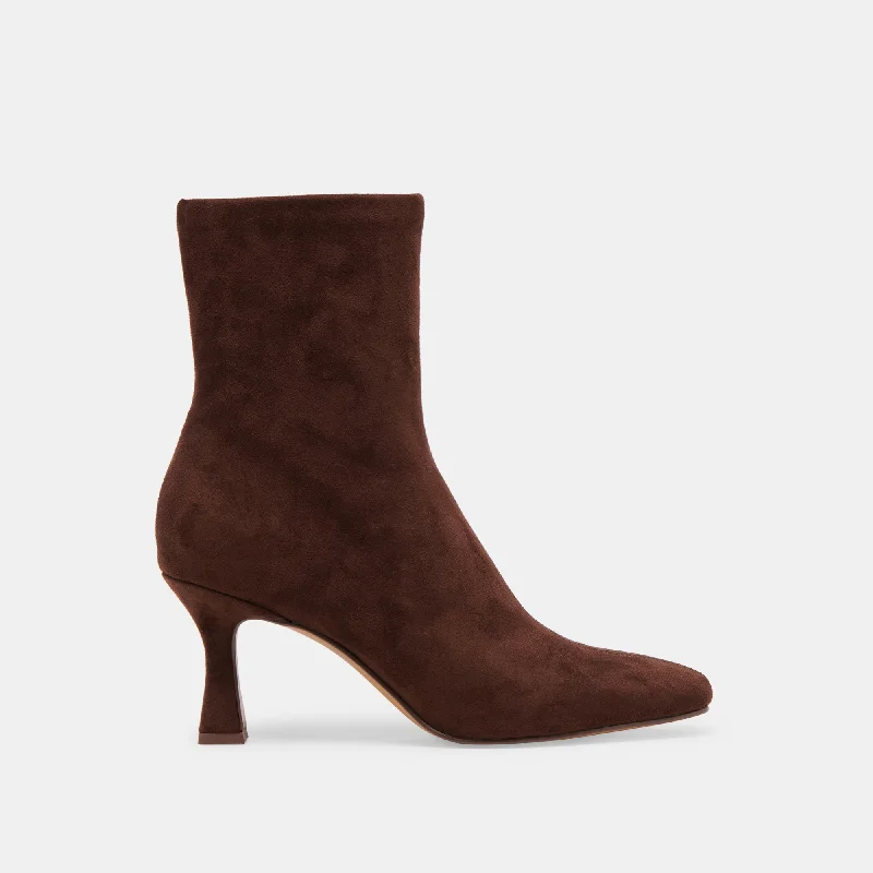 GLAMOR BOOTS DK BROWN STELLA SUEDE