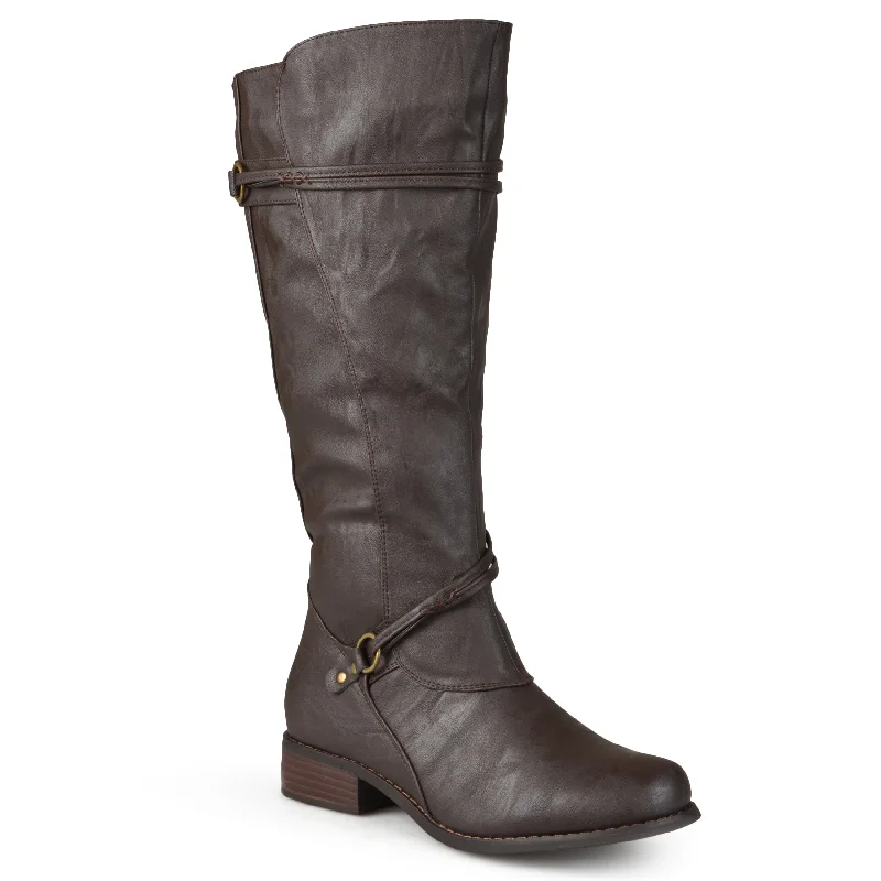 Journee Collection Women's Extra Wide Calf Harley Boot