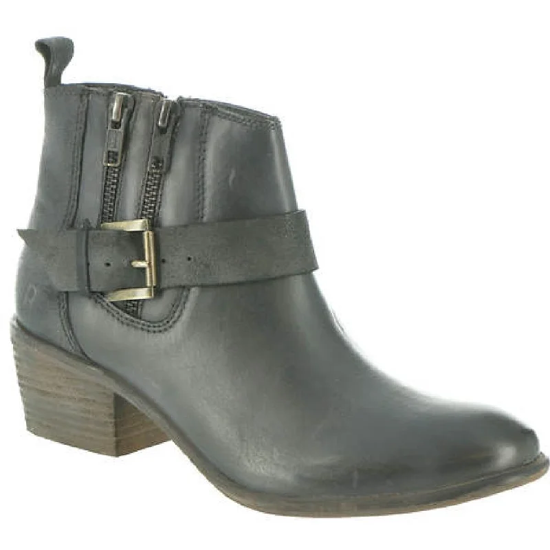 Liza Womens Leather Ankle Booties