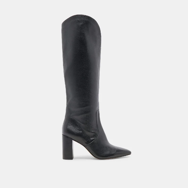 NEDI BOOTS BLACK LEATHER