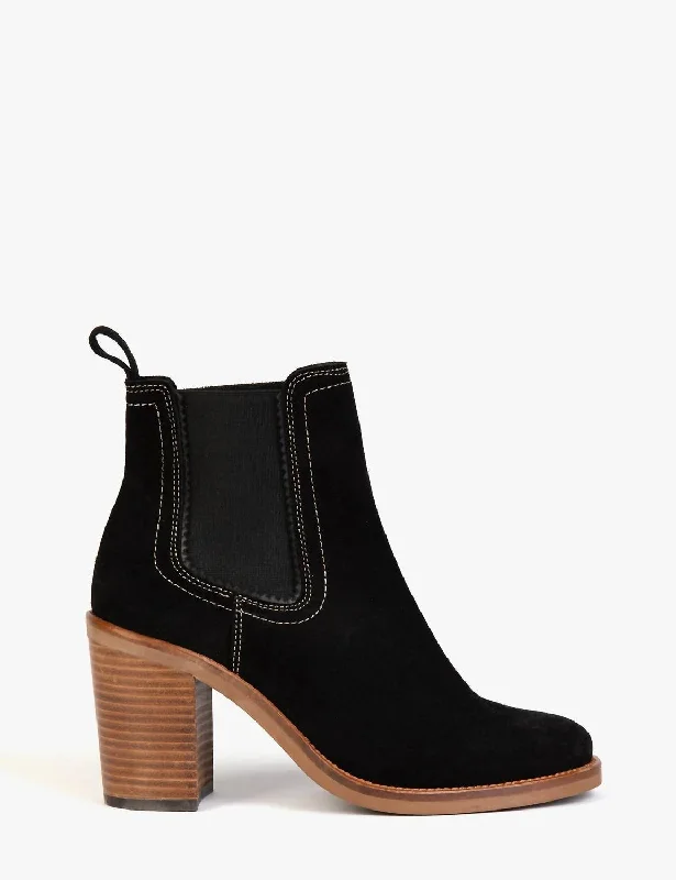 Paloma Rociera Suede Boot In Black