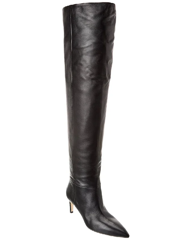 Paris Texas Stiletto Leather Over-The-Knee Boot