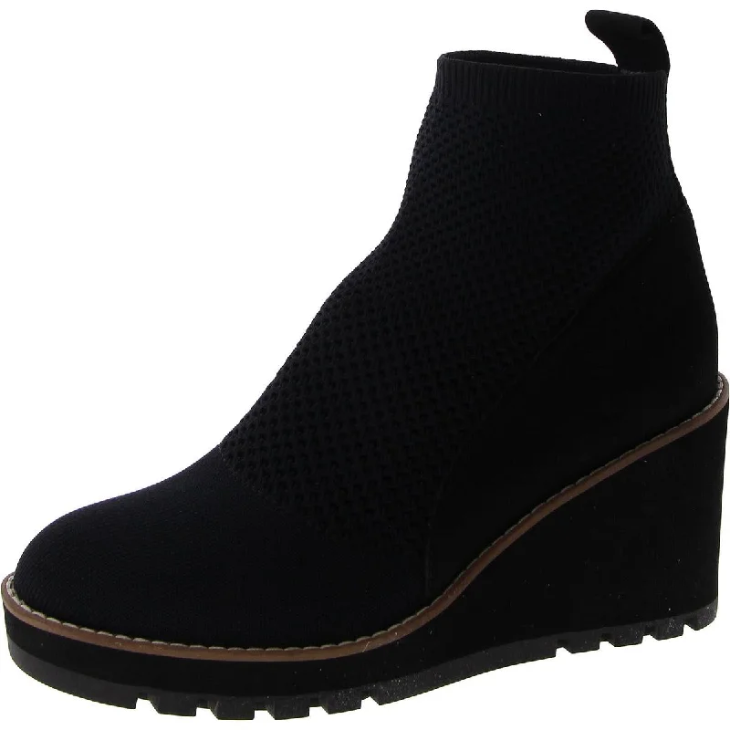 Womens Knit Round toe Ankle Boots