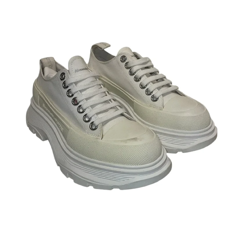 Alexander McQueen/Low-Sneakers/EU 36/Cotton/CRM/Tread Slick