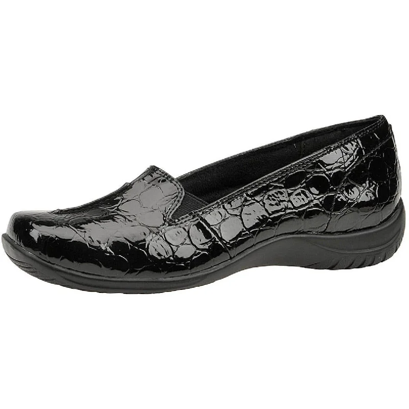 Black Patent Crocodile