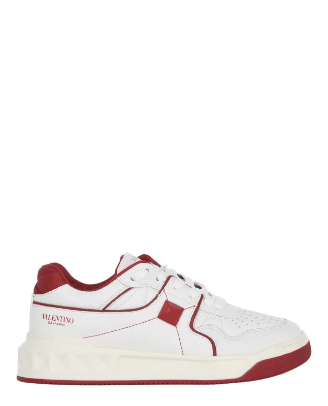 Valentino Womens One Stud Low-Top Sneaker