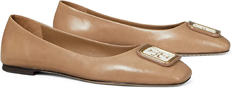 Tory Burch Women's Georgia Ballet Flats, Almond Flour