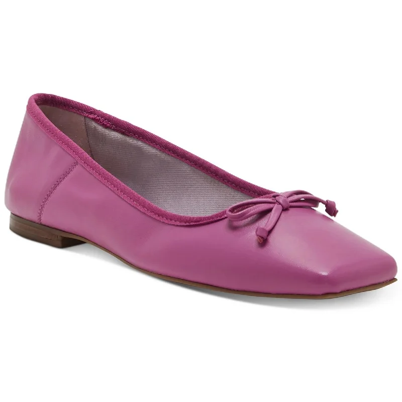 ELANNDO Womens Leather Slip On Ballet Flats