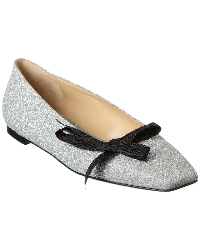 Jimmy Choo Veda Glitter Ballerina Flat