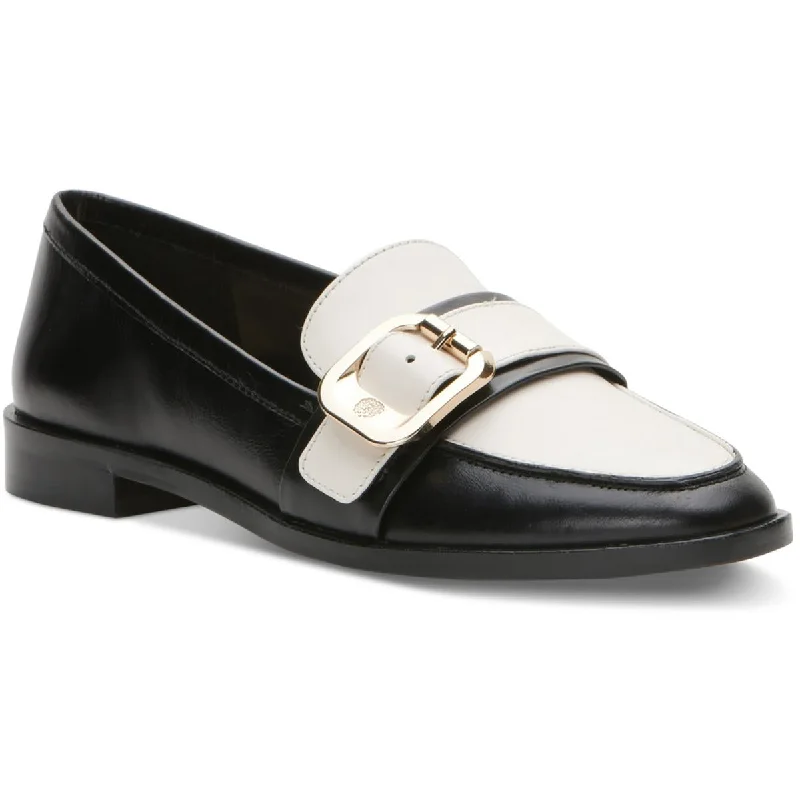 Cenkanda Womens Buckle Slip On Loafers