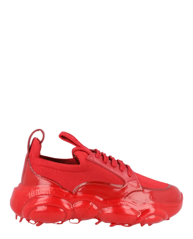 Moschino Womens Teddy Bear Sole Sneakers