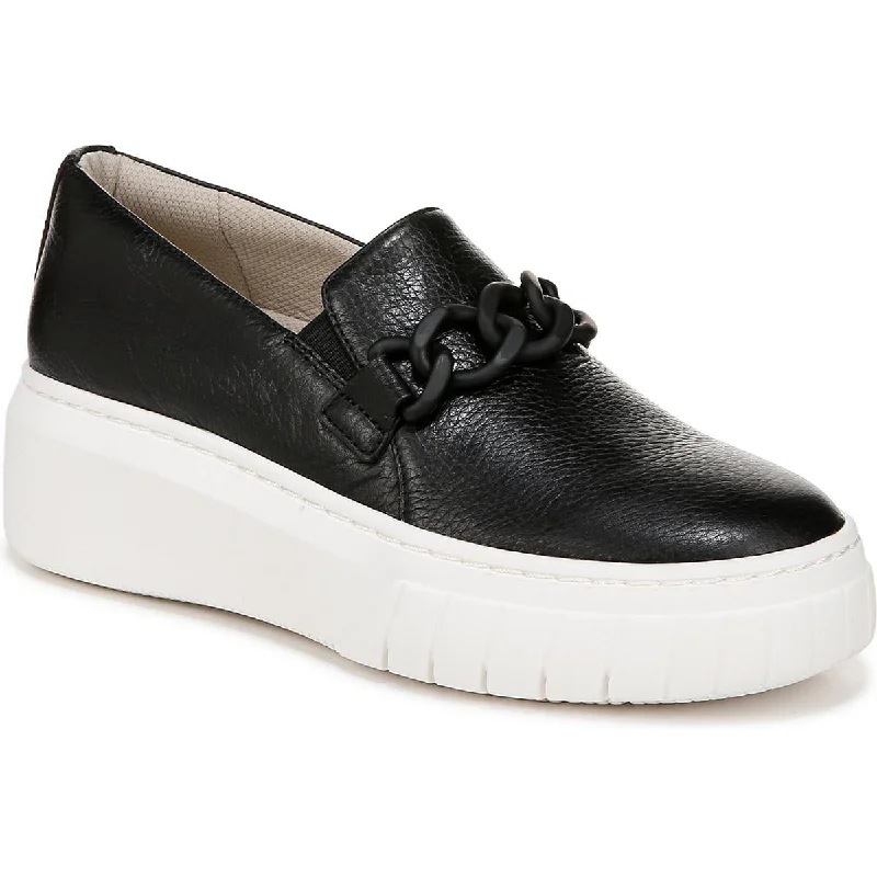 Womens Leather Buckle Casual And Fashion Sneakers