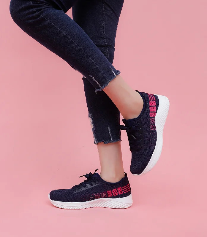 BW8249-NAVY/PINK-Women Sneakers