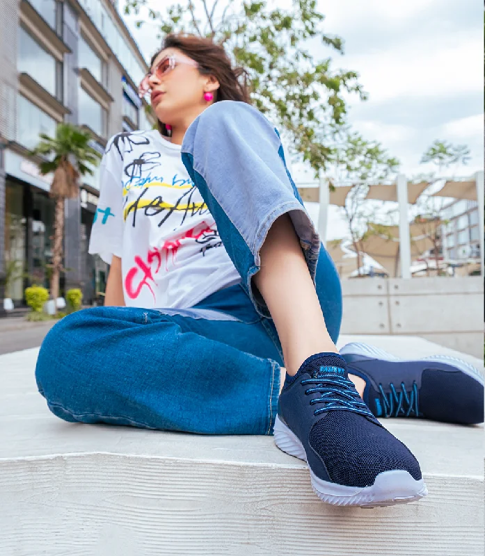 BW8273-NAVY-Women Sneakers