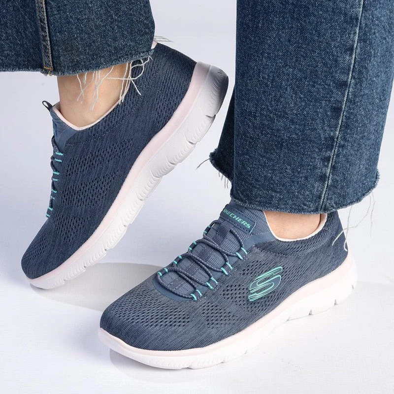 Skechers Summits Sneaker - Navy / Mint